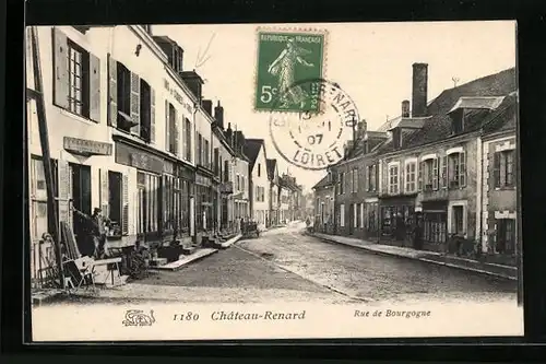 AK Chateau-Renard, Rue de Bourgogne