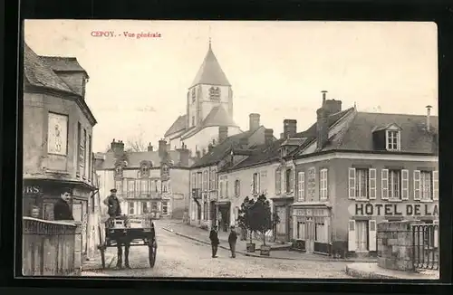 AK Cepoy, Vue générale, Hotel-Cafe de la Marine