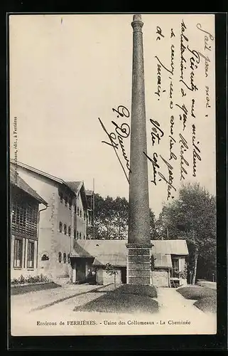 AK Ferrières, Usine des Collumeaux, La Cheminée