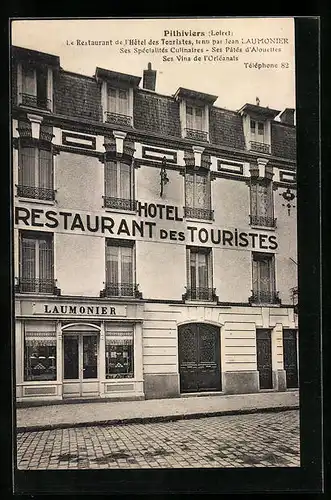 AK Pithiviers, L`Hotel-Restaurant des Touristes, tenu par Jean Laumonier