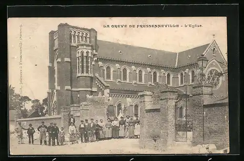 AK Fressenneville, La Greve, L`Eglise