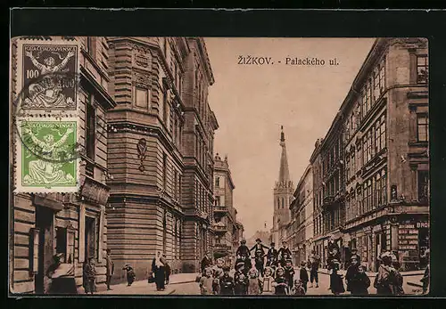 AK Prag / Praha, Zizkov, Palackého ul.