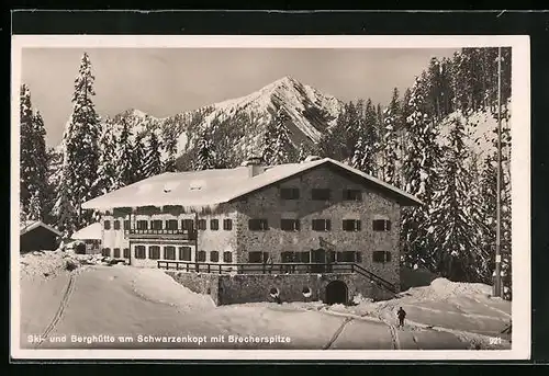 AK Neuhaus, Ski- und Berghütte am Schwarzenkopf mit Brecherspitze