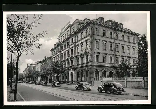 AK Augsburg, Hotel Drei Kronen