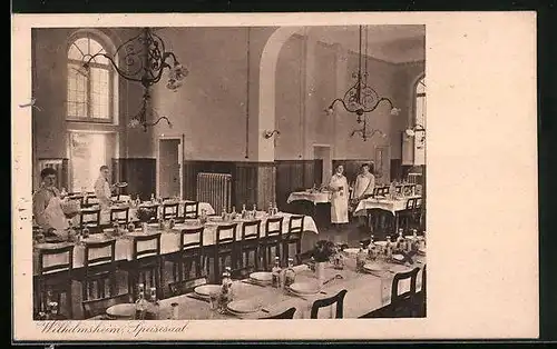 AK Oppenweiler, Wilhelmsheim, Speisesaal
