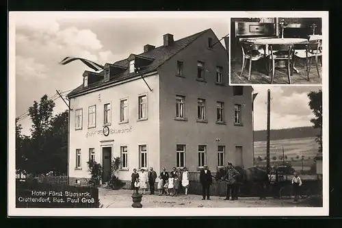 AK Crottendorf, Hotel Fürst Bismarck