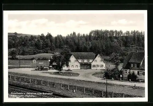 AK Fischingen (Hohenz.), Gasthaus u. Pension zum Bahnhof