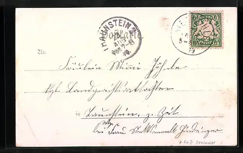 AK Unterneukirchen, Ortsansicht mit Kirche