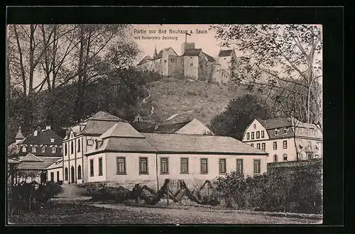 AK Bad Neuhaus a. Saale, Partie mit Kaiserpfalz Salzburg