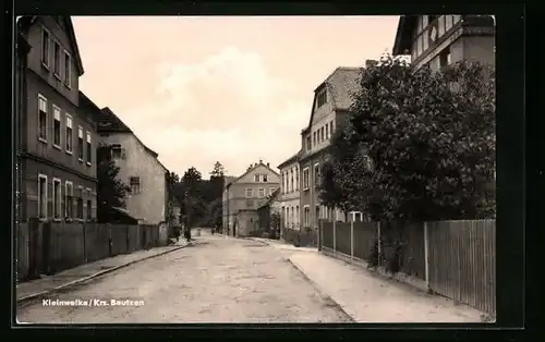 AK Kleinwelka /Krs Bautzen, Strassenpartie