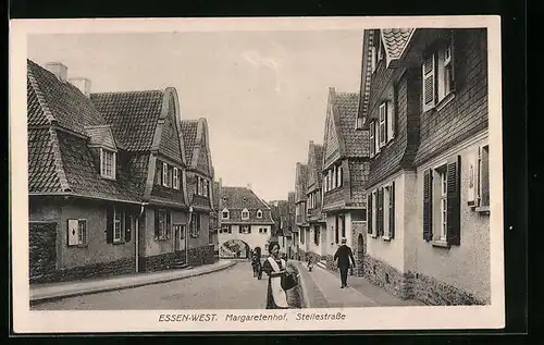 AK Essen-West, Margaretenhof, Steilestrasse