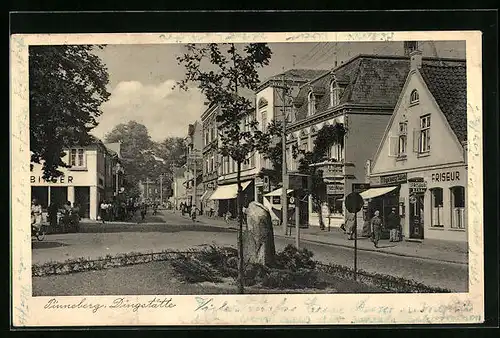 AK Pinneberg, Strassenpartie mit Dingstätte