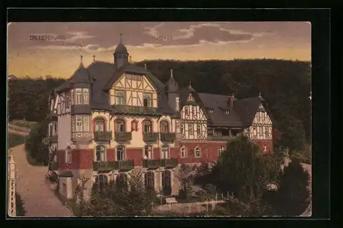 AK Dillenburg, Kurhaus aus der Vogelschau