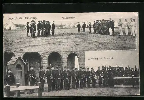 AK Harskamp, Legerplaats: Wachtparade, Aflossing van de wacht