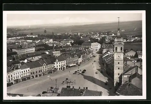 AK Wischau, Strassenpartie aus der Vogelschau