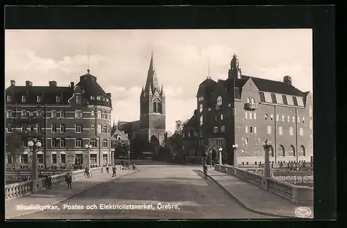 AK Örebro, Nicolaikyrkan, Posten och Elektricitetsverket