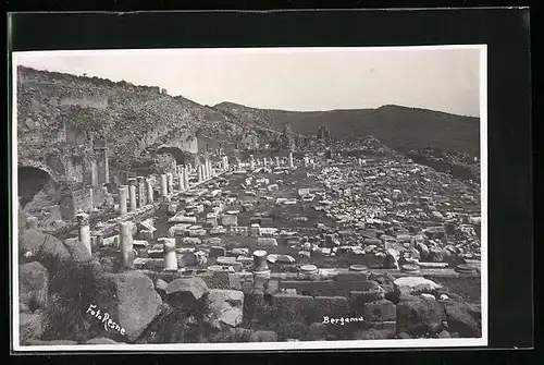 AK Bergama, Blick auf Ruine
