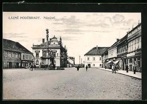 AK Bad Podiebrad / Podebrady, Namesti