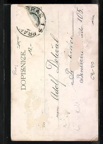 Lithographie Prag / Praha, Karmelitanska ulice