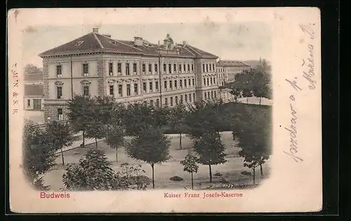 AK Budweis / Ceske Budejovice, Kaiser Franz Josefs-Kaserne