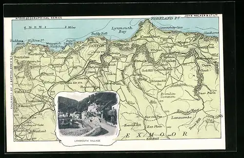 AK Lynmouth, Lynmouth und Umgebung Süd-West Küste mit Countisbury und Oare