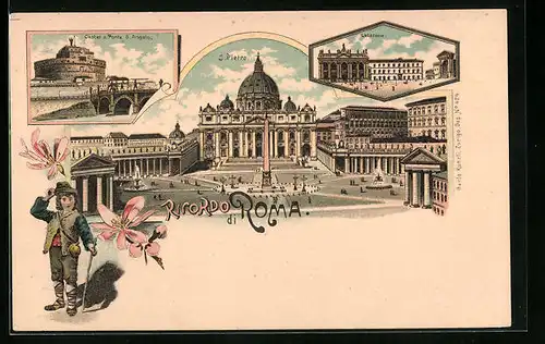 Lithographie Roma, S.Pierro e Laterane