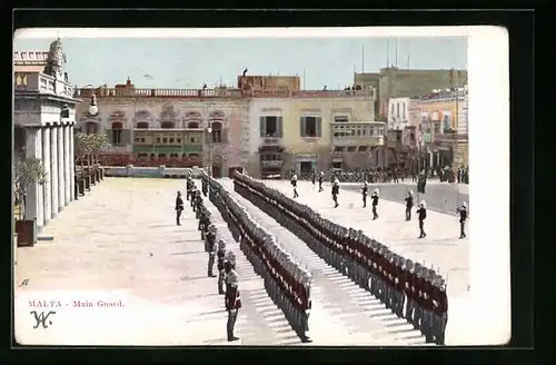 Künstler-AK Valetta, Main Guard