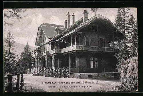 AK Hopfreben, Jagdschloss des deutschen Kronprinzen