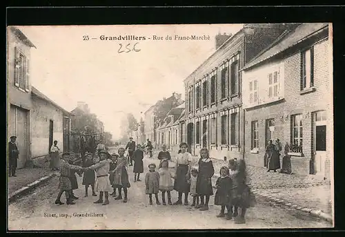 AK Grandvilliers, Rue du Franc-Marché