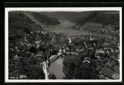 AK Sulz a. N., Teilansicht mit Brücke