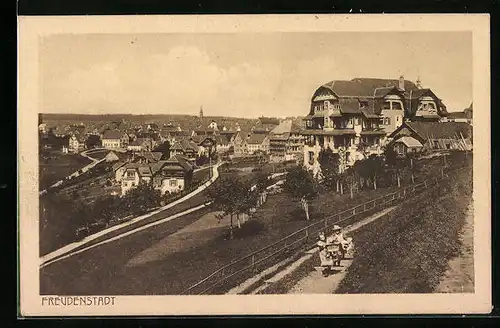 AK Freudenstadt, Teilansicht mit Kindern