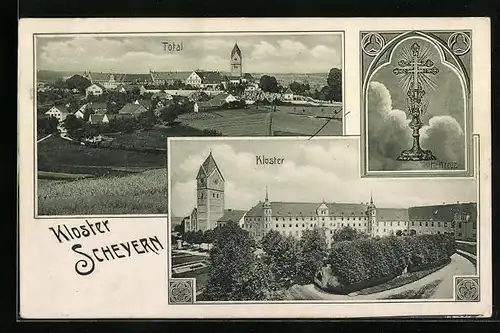 AK Scheyern, Kloster Scheyern, H. Kreuz, Totalansicht