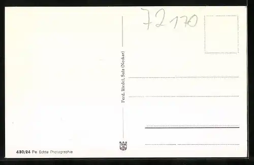 AK Sulz (Neckar), Ortsansicht aus der Vogelschau