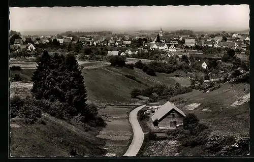 AK Dornhan /Schwarzwald, Ortsansicht mit Kirche