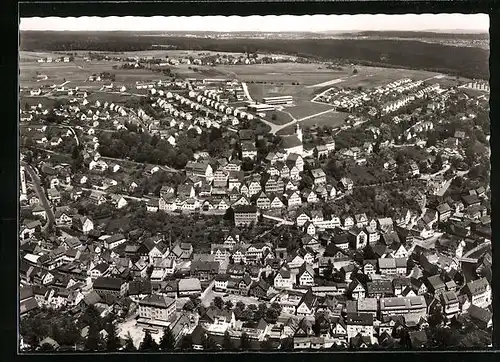 AK Altensteig /Schwarzwald, Ortsansicht aus der Vogelschau