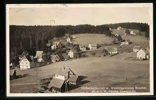 AK Kniebis /Schwarzwald, Wintersportplatz mit Wald