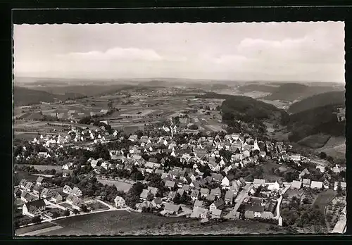 AK Dornhan /Württemberg, Ortsansicht aus der Vogelschau
