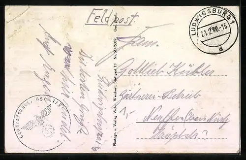 AK Ludwigsburg, Partie im Schlosspark