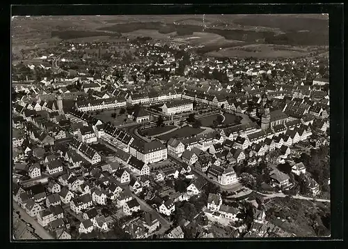 AK Freudenstadt /Schwarzwald, Ortsansicht aus der Vogelschau, Fliegeraufnahme