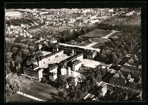 AK Ludwigsburg, Residenzschloss aus der Vogelschau