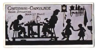 Sammelbild Gartmann Schokolade, Bei den Handwerkern, Schuster
