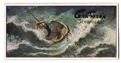 Sammelbild Gartmann Schokolade, Sturm auf See
