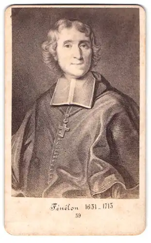 Fotografie J. C. Steuer, Wien, Erzbischof Francois de Salignac de La Mothe-Fénelon