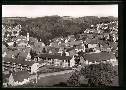 AK Messstetten /Schwäb. Alb, Teilansicht aus der Vogelschau