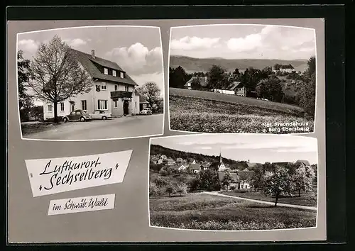 AK Sechselberg /Schwäb. Alb, Gasthaus zur Krone, Burg Ebersberg