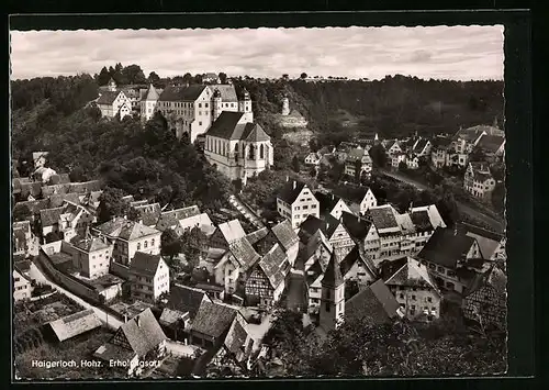AK Haigerloch / Hohenzollern, Teilansicht aus der Vogelschau