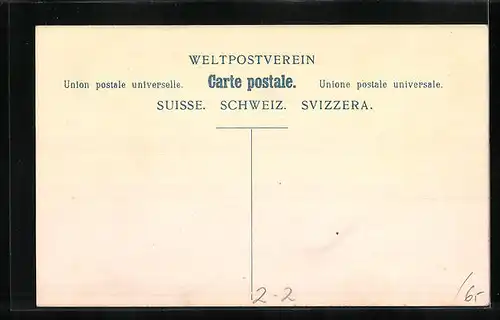 Lithographie Briefmarken aus der Schweiz und Wappen