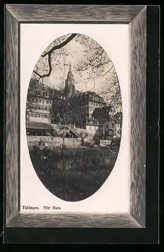 Künstler-AK Tübingen, Strassenpartie an der alten Aula