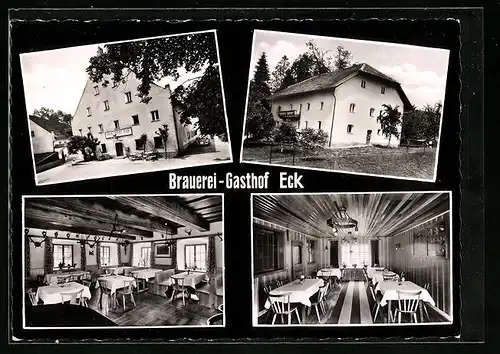AK Böbrach /Bayr. Wald, Brauerei Gasthof Eck