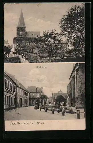 AK Laer i. Westf., Kirchplatz, Kirche